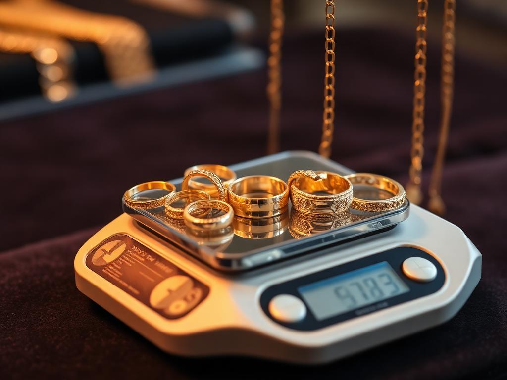 Goud verkopen Zeist — gouden armband en ring op precisieweegschaal bij taxatie in de Utrechtse Heuvelrug