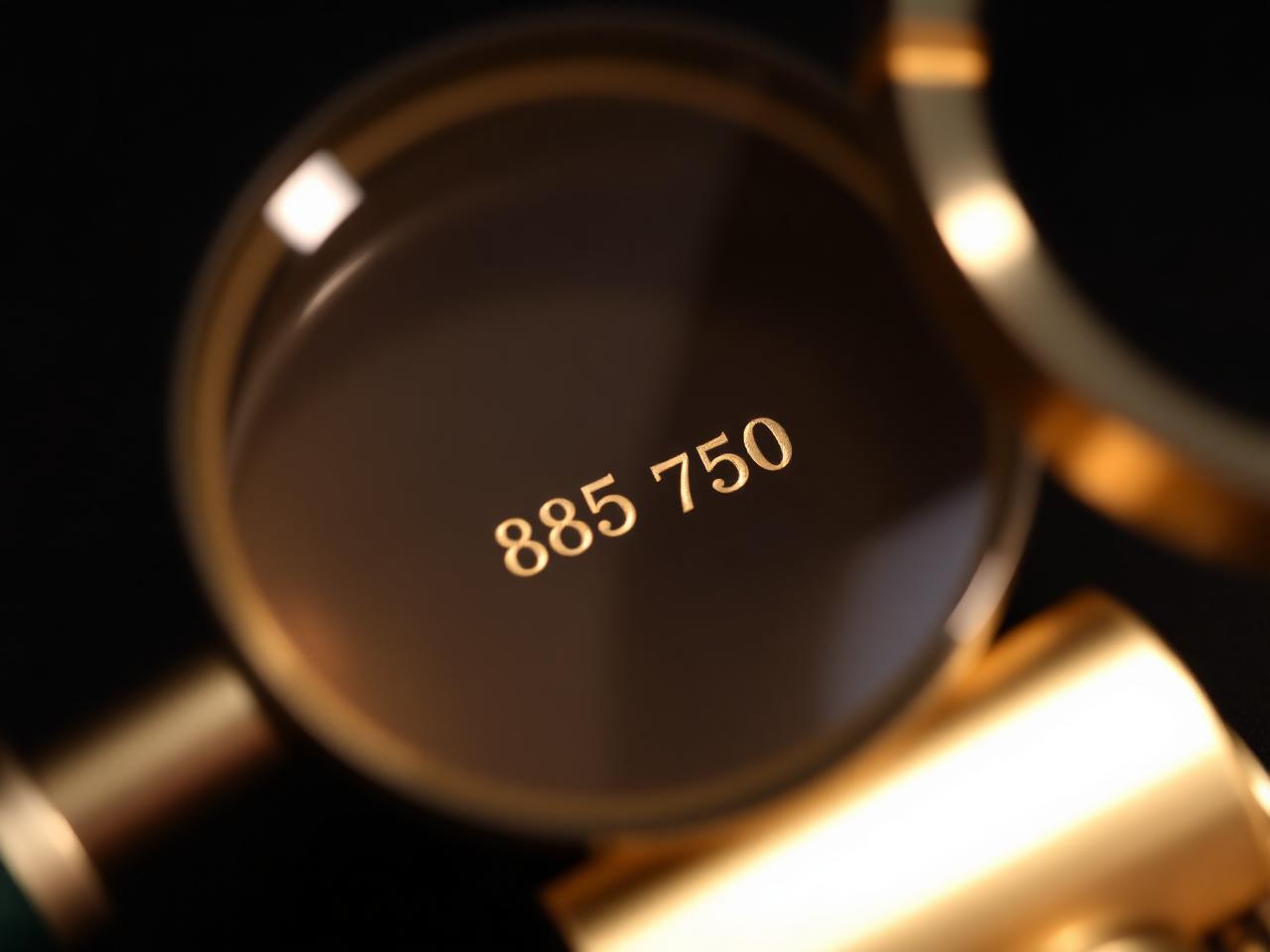 Keurtekens in gouden sieraden: 333, 585, 750